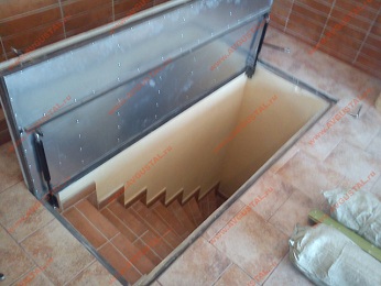 напольный люк с электроприводом